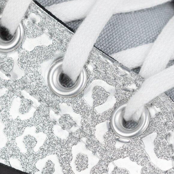 Converse Lift Hi Women's Platform Silver Leopard Sneakers Women’s size 8.5 - Picture 13 of 14